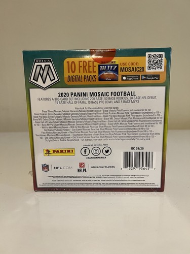 2020 Panini Mosaic NFL Football 40 Cards Walmart Exclusive Mega Box Sealed NEW - Picture 2 of 4