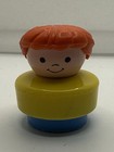 Fisher-Price Little People Blue Car Vehicle FP-1 Marked w/ Figure Ages 1-4 — photo 7