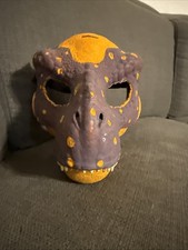 Purple And Orange Dino Mask Furry Or The risk Perfect For Having A Fun Time :3