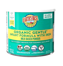 EARTH'S BEST-ORGANIC GENTLE-MILK BASED-INFANT FORMULA with IRON-21ozJUNE 2027
