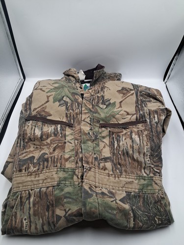 VTG Liberty Rugged Outdoor Gear Realtree Camo Coveralls YOUTH SZ 14 Regular USA - Picture 4 of 5