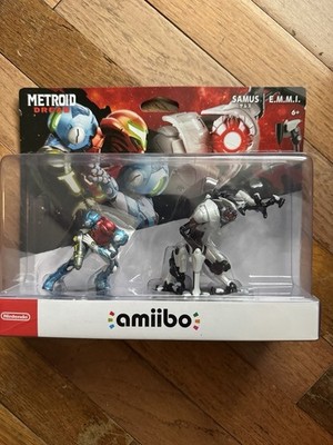 Nintendo amiibo Metroid Dread - Samus and E.M.M.I. Figures (2 Pack Set) NEW