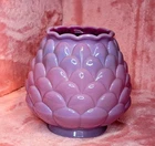 Vintage Fenton Artichoke Vase Plum Opalescent 4.5" Light To Dark Colors RARE