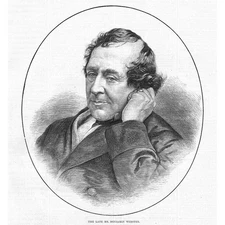 BENJAMIN WEBSTER English Actor and Dramatist - Antique Print 1882