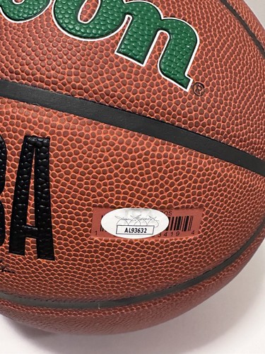 Larry Bird Autografiado Boston Celtics Wilson Verde Logo Baloncesto JSA con Estuche - Imagen 5 de 8