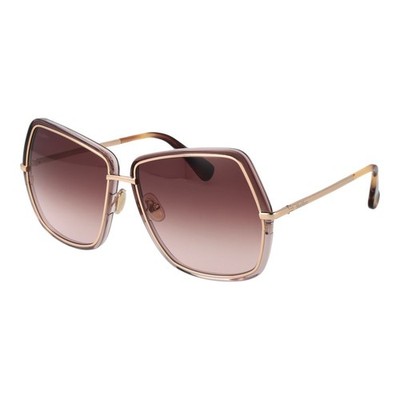 Max Mara Gold Metal Sunglasses 100% Authentic
