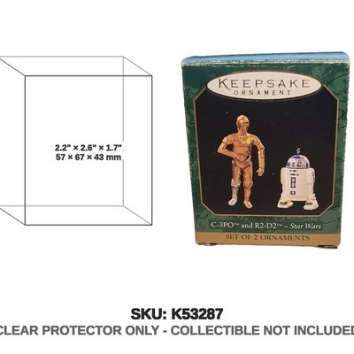 Protector For Hallmark Star Wars Keepsake Ornaments C-3PO and R2-D2 1997