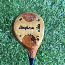 MacGregor Tourney DX1W 4 Wood Persimmon Leather Grip Right 42" Keyhole Face