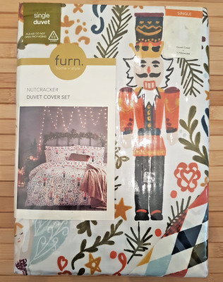 Furn Home + Style Einzel Bettbezug Set - Nussknacker