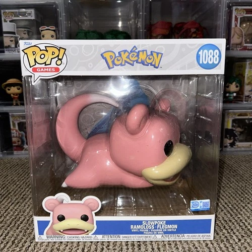 JUMBO Funko Pop! Games Pokemon Slowpoke #1088 Vinyl Figure - Great Condition