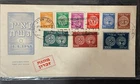 Israel Scott 1 - 9 Stamps FDC Doar Ivri Coins 1948 5/16/1948 Very Rare