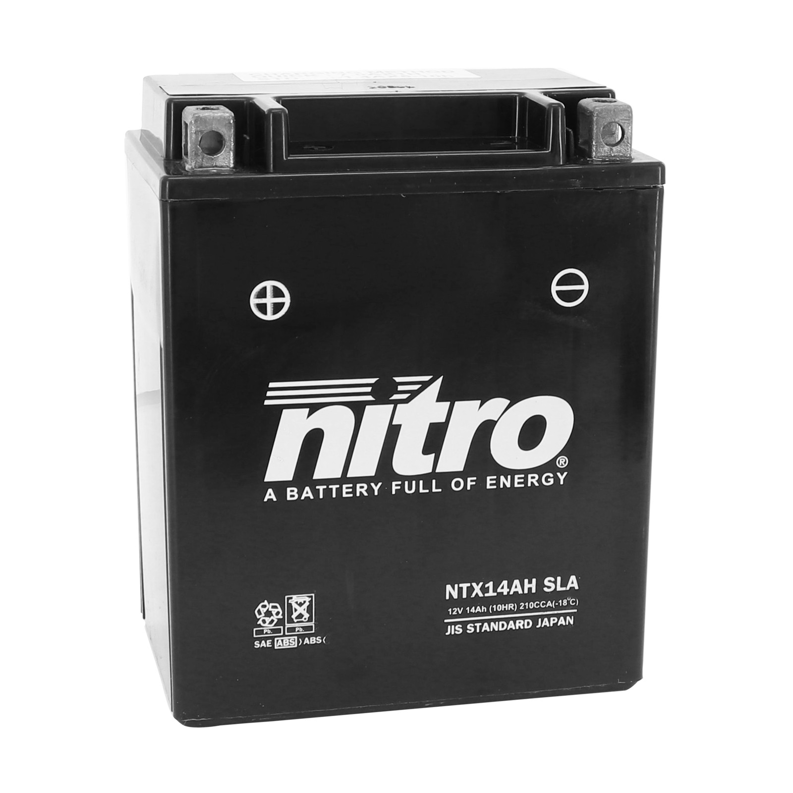 Batterie 12V 12Ah NTX14AH technologie SLA etanche sans aucun entretien pour deux-roues
