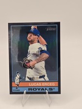 2025 Topps Heritage - Lucas Erceg Black Chrome /76 #62