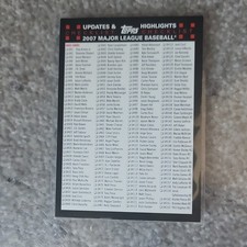 Topps 2007 Updates & Highlights Major League Baseball - Checklist Cards