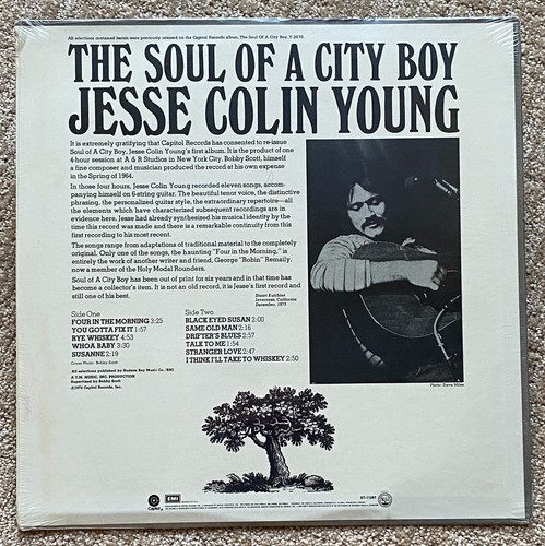 Factory Sealed - JESSE COLIN YOUNG "The Soul Of A City Boy" Capitol 11267 - Mint!!! - Bild 2 von 2