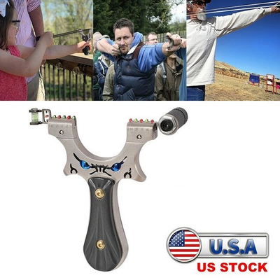#ad Professional Slingshot Set High Velocity Catapult Sling Shot for Outdoor Hunting $15.79