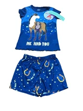 Spirit Horse "Me And You" Pajama Shorts Set Size 6/6X Horse Equestrian NWT