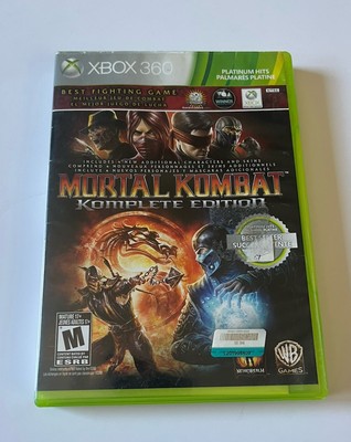 Mortal Kombat Complete Edition 2012 Microsoft Xbox 360 Complete W/ Manual Works