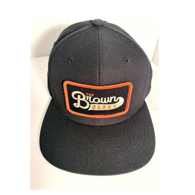 Yupoong The Classics Black Adjustable Snapback Hat Solid Casual One Size Men 