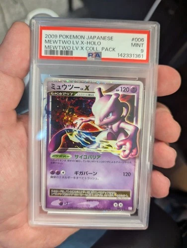 Mewtwo LV x Holo Rare Collection Pack 006/012 Vintage Pokémon TCG Card PSA 9