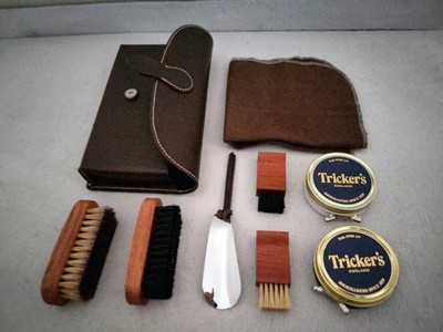 TRICKER'S Shoe Cleaning Kit/ Travel Kit/ Shoe Care (complete!)