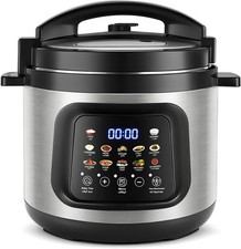 6L Multi-Function Rice Cooker 12 Function Slow Cook Rice Cooker Steamer Grey
