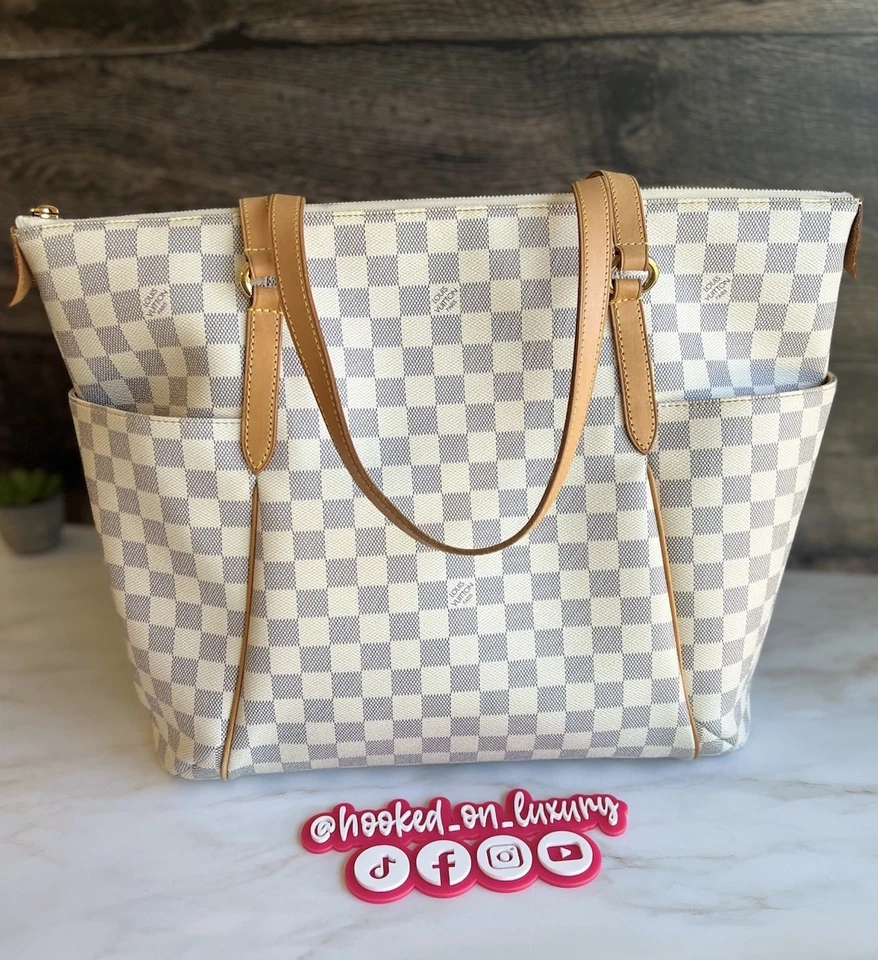 Auténtico Bolso de Hombro Louis Vuitton Totally GM Damier Azul VENDEDOR DE EE. UU. Foto 2 de 4