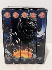 Godzilla VHS Box Set Gigan 1985 Ghidrah Mechagodzilla Son of Godzilla Rare
