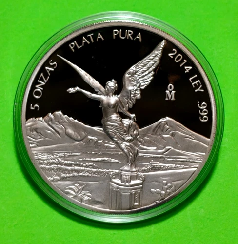 Photo of a 2014 Mexican Silver Libertad 5 oz from an eBay listing that sold on Dec 29, 2025
