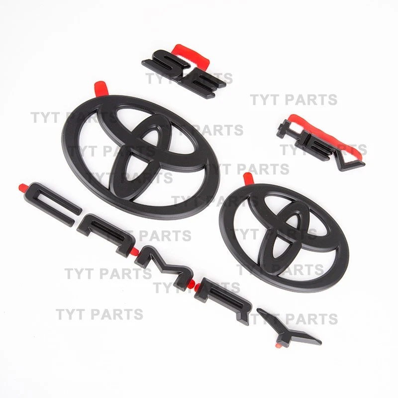NUEVO OEM TOYOTA 2025+ CAMRY HYBRID SE HEV BLACKOUT EMBLEMA SUPERPOSICIONES CONJUNTO Foto 2 de 4