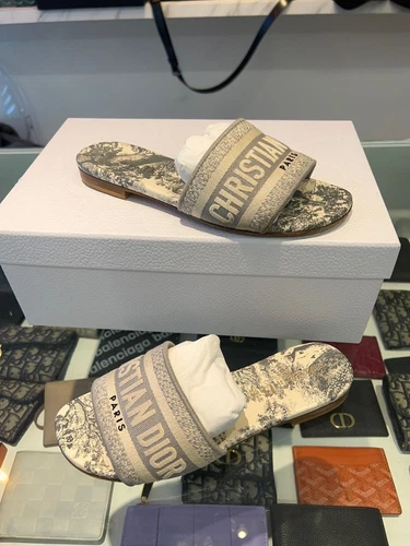 Chaussons Dior Deway Mule gris 34,5 76308872