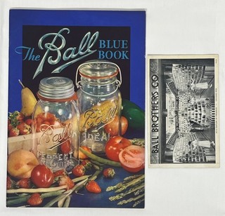 1933 Chicago World's Fair Century of Progress Ball Jar Post Card & Blue Book
