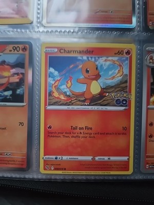 2022 Pokémon TCG Charmander Regular Common Card, Pokémon Go 008/078