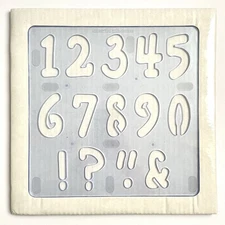 Creative Memories Tools Creative Cuts Playful Numbers Pattern Stencil New