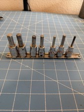 SNAP-ON TOOLS 7 PIECE 3/8 DRIVE METRIC HEX BIT SOCKET DRIVER SET 4MM TO 10MM