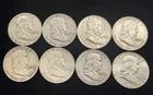 1956-1963 Franklin Half Dollar Proof 90% Silver 8 coins
