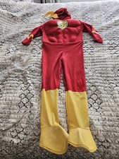 DC Comics The Flash Kid's Muscle Costume with Mask Size Small