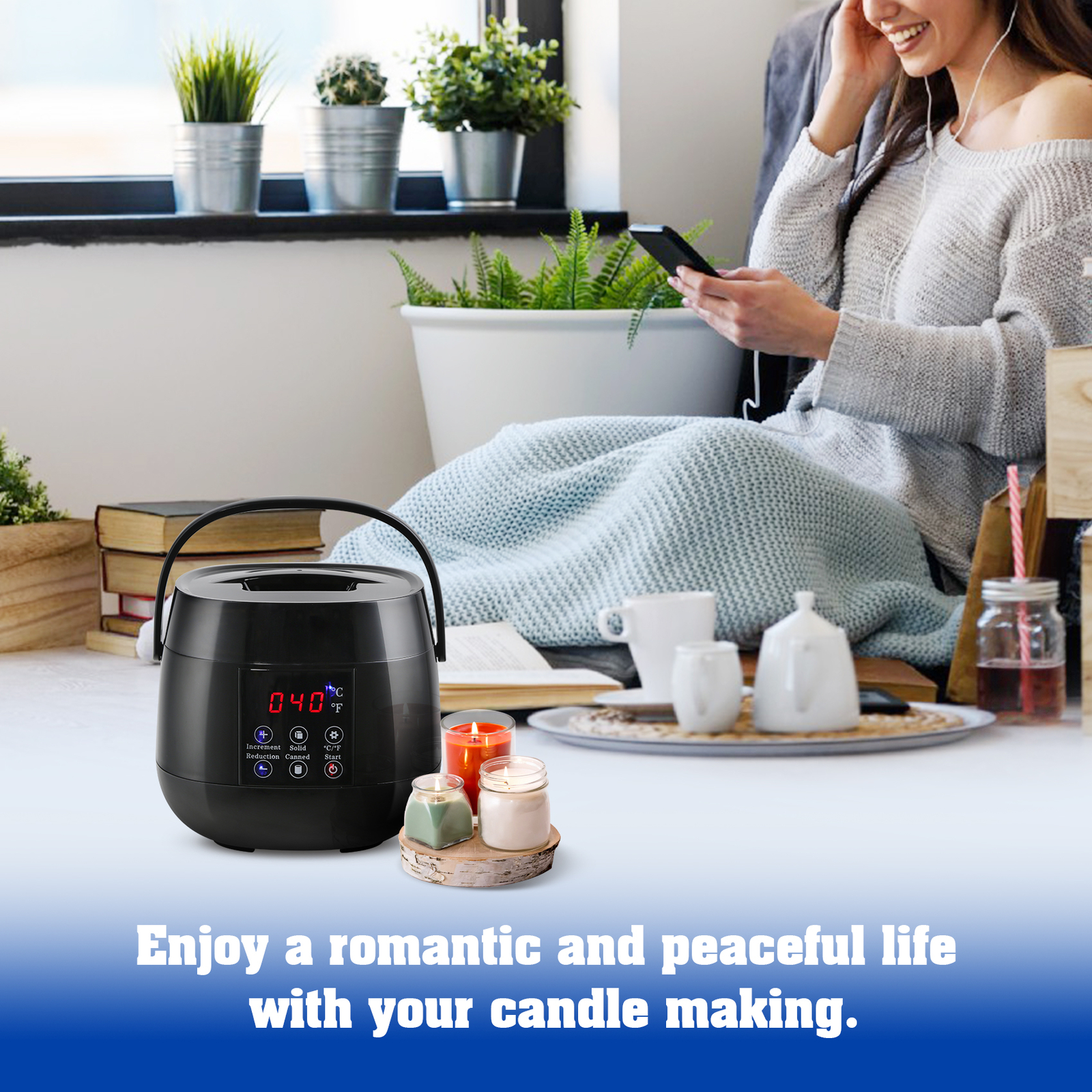 Candle Wax Melter Electric Wax Melter For Candle Making Wax Melting Pot Machine Merrist Wood