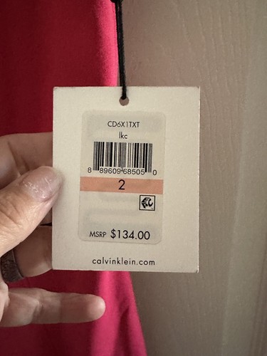 Calvin Klein ärmelloses Mantelkleid rosa Größe 2 - Bild 4 von 6