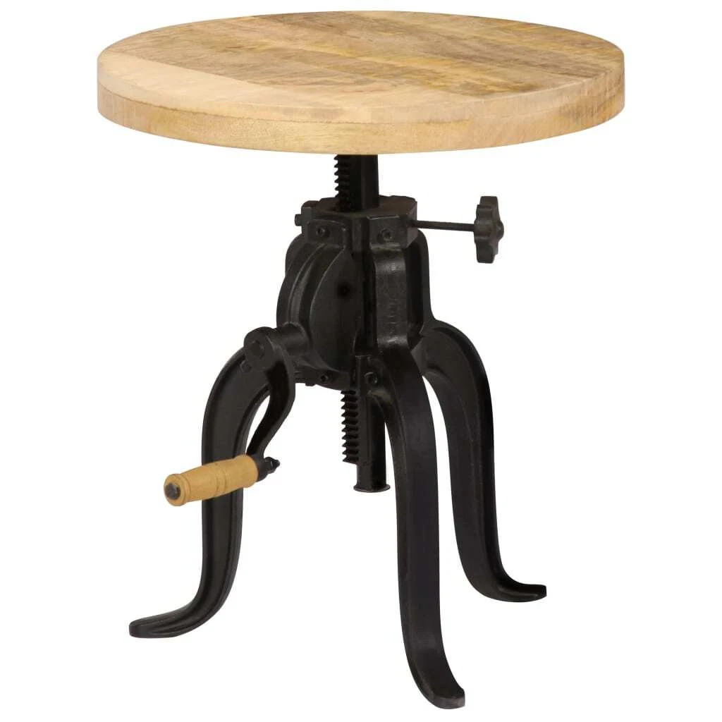 Side Table 45x 45 62 cm Solid Mango Wood and Cast Iron vidaXL eBay