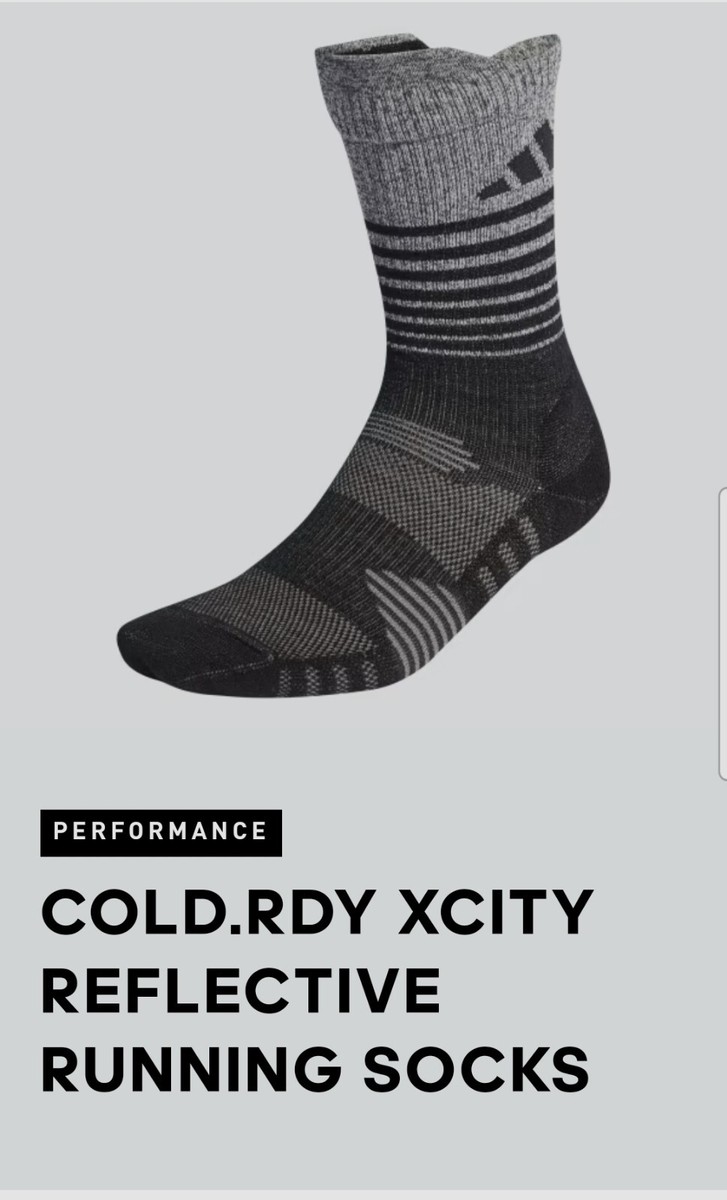 adidas Reflective Running Socks Cushioned Pairs New