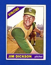 1966 Topps # 201 Jim Dickson Kansas City Athletics