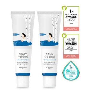 ROUNDLAB BIRCH JUICE Moisturizing Suncream (SPF50+/PA++++) 50ml +50ml SET