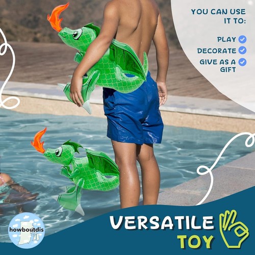 30” Inflatable Fire Breathing Dragons! (2 Pack) Fun Decorations, Giveaways, Gift - Picture 5 of 5
