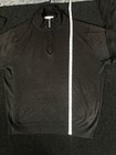 Geoffrey Beene Sweater Mens size XL / L knit black discolor ribbed 1/4 zip — photo 7