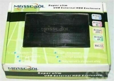 MassCool Super Slim USB 2.0 2.5'' External PATA Hard Drive HDD Enclosure