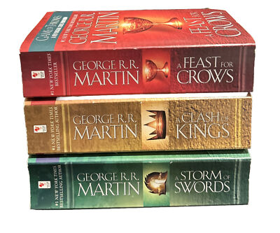 3 x Game of Thrones Small Paperback Books George R R Martin Storm Of Swords