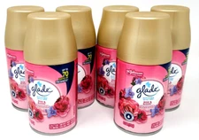 6 x  Glade Automatic Spray Refills Air Freshener Rose and Bloom Violet 6.2 oz