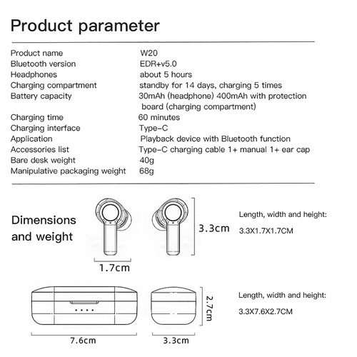 For Samsung Galaxy S9/S9 Plus Headphones Bluetooth Headset 5.0 Wireless Stereo - Picture 11 of 12