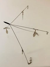 KC School'em  CLEAR LAKE SPECIAL 5 Arm 4 Blade Nickel Wire Bass Rig